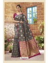 Grey Latest Designer Classic Wear Soft Silk Sari