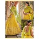 Yellow Heavy Embroidered Designer Wedding Wear Lehenga Choli