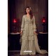 Taupe Heavy Designer Party Wear Palazzo Salwar Suit