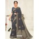 Pigeon Latest Designer Party Wear Embroidered Poly Silk Sari