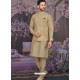 Gold Readymade Designer Kurta Pajama With Jacket For Men