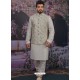 Off White Readymade Designer Kurta Pajama With Jacket For Men