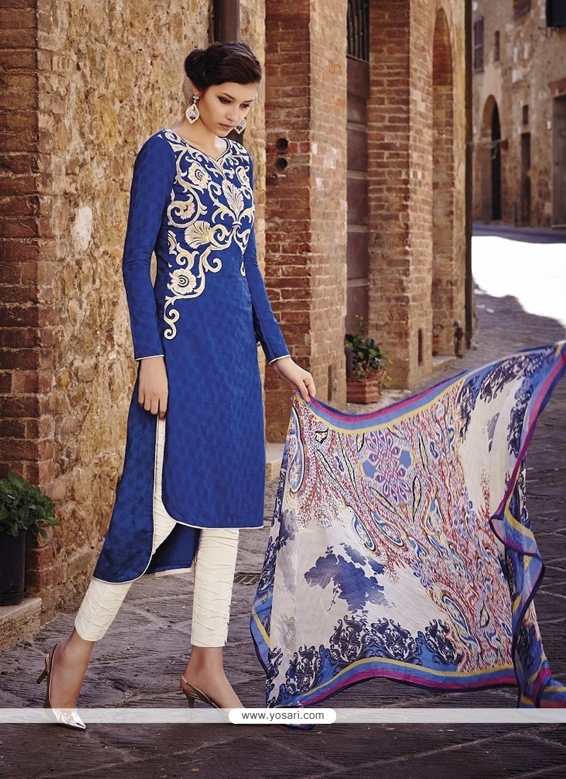 Simplistic Blue Designer Salwar Suit