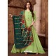 Green Designer Party Wear Rayon Readymade Kurti Style Anarkali Suit