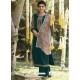 Teal Designer Wear Pashmina Palazzo Salwar Suit