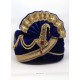 Navy Blue Designer Velvet Wedding Turban