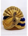 Ethnic Cream Designer Velvet Wedding Turban