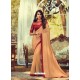Cream Stylish Designer Party Wear Sari