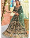 Dark Green Embroidered Designer Wedding Lehenga Choli