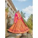 Scintillating Multi Colour Embroidered Designer Banarasi Silk Wedding Lehenga Choli