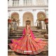 Multi Colour Embroidered Designer Banarasi Silk Wedding Lehenga Choli