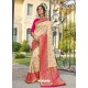 Cream Astonishing Party Wear Pure Banarasi Silk Wedding Sari