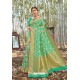 Sea Green Designer Classic Wear Upada Silk Wedding Sari
