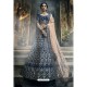 Navy Blue Ravishing Heavy Embroidered Designer Wedding Wear Lehenga Choli