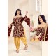 Maroon Heavy Designer Wedding Wear Velvet Punjabi Patiala Suit