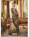 Copper Latest Party Wear Designer Soft Silk Sari