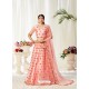 Peach Ravishing Heavy Embroidered Designer Wedding Wear Lehenga Choli