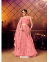 Light Pink Gorgeous Heavy Embroidered Designer Wedding Wear Lehenga Choli