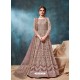 Old Rose Mesmeric Designer Party Wear Net Gown Style Anarkali Suit