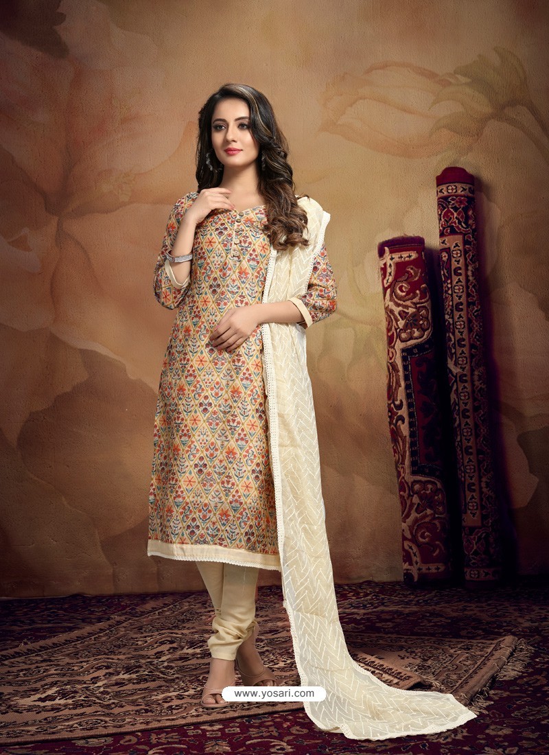 Stylish Multi Colour Latest Heavy Designer Party Wear Straight Salwar Suit