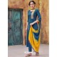 Dark Blue Latest Readymade Designer Party Wear Straight Salwar Suit