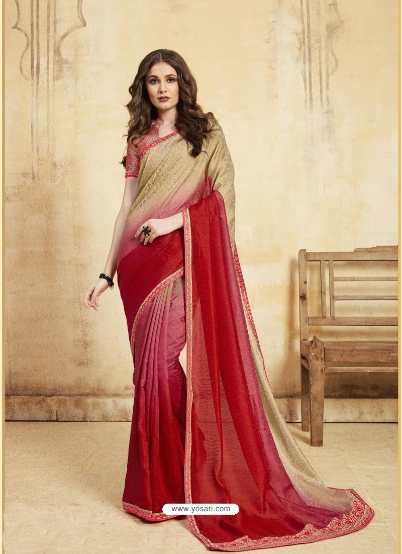 Multi Colour Glorious Designer Party Wear Sari