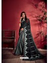 Black Ravishing Designer Party Wear Art Silk Sari