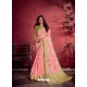 Pink Ravishing Designer Party Wear Art Silk Sari