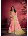 Pink Ravishing Designer Party Wear Art Silk Sari