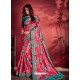 Fuchsia Ravishing Designer Party Wear Art Silk Sari