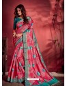 Fuchsia Ravishing Designer Party Wear Art Silk Sari