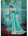 Blue Stunning Designer Party Wear Sari