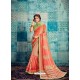 Light Orange Stunning Designer Party Wear Sari