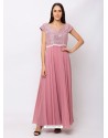 Pink Sensational Designer Party Wear Gown