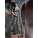 Grey Weaving Designer Classic Wear Banarasi Silk Sari