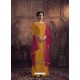 Yellow Heavy Designer Party Wear Vichitra Georgette Palazzo Suit