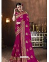Rani Designer Party Wear Embroidered Georgette Sari