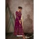 Medium Violet Splendid Heavy Designer Georgette Party Wear Anarkali Suit