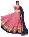 Pink Radiant Heavy Embroidered Designer Party Wear Lehenga