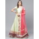 Green Gorgeous Embroidered Designer Party Wear Lehenga
