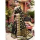 Black Designer Party Wear Cotton Handloom Sari