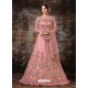 Pink Gorgeous Heavy Designer Wedding Wear Silk Lehenga Choli