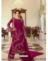 Rani Heavy Designer Party Wear Georgette Palazzo Salwar Suit