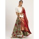 Taupe Heavy Designer Party Wear Lehenga