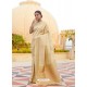 Cream Ravishing Designer Party Wear Silk Sari