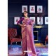 Purple Designer Party Wear Handloom Weaving Sari