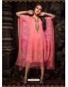 Hot Pink Stunning Designer Party Wear Chiffon Kaftan Style Kurti