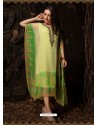 Green Stunning Designer Party Wear Chiffon Kaftan Style Kurti