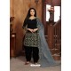 Black Heavy Designer Wedding Wear Art Silk Punjabi Patiala Suit