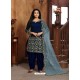 Royal Blue Heavy Designer Wedding Wear Art Silk Punjabi Patiala Suit